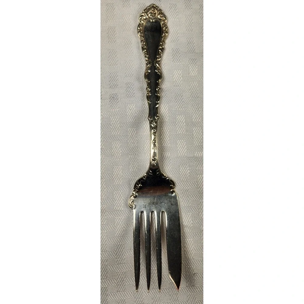 Antique SilverPlate 1900 Simeon L & George H. Rogers Meat Fork